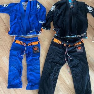 Kids Martial Arts Costume Set - Blue and Black